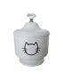 Imagem de Urna para cinzas PET Gato cremação em Alumínio - Branco