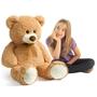 Imagem de Ursinho de pelúcia HollyHome Teddy Bear de pelúcia gigante de 90 cm bronzeado