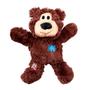 Imagem de Ursinho De Pelúcia Kong Wild Knots P/M com Apito e Corda para Cães Brinquedo Resistente Urso Pet