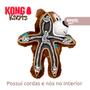 Imagem de Ursinho De Pelúcia Kong Wild Knots P/M com Apito e Corda para Cães Brinquedo Resistente Urso Pet