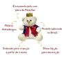 Imagem de Ursinho De Pelúcia Príncipe ou Princesa 20cm Antialérgico Urso Ulisses Ursa Melissa Decoração Presente Chá Revelação