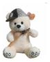 Imagem de Urso De Boné E Taco Pelúcia 35cm Creme R3086-bbr Toys