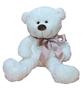 Imagem de Urso De Pelúcia Baunilha Super Macio 50 Cm - Com Laço Colorido, Decoração Quarto Infantil - XU BABY