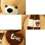 Imagem de Urso de Pelucia Gigante com Coração I Love You 90cm Creme