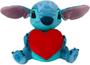 Imagem de Urso De Pelucia Stitch Coração Com Som 30cm Disney Multikids