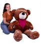 Imagem de Urso Gigante Pelúcia Teddy 1,10 Metros com Laço - Várias Cores - Barros Baby