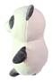 Imagem de Urso Panda Branco Pelúcia Plush Olho Bordado Fechado 20Cm