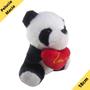 Imagem de Urso Panda Pelucia Romantico Love Coração Fofinho 17Cm