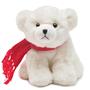 Imagem de Urso polar gelado de pelúcia Bearington de 18 cm com cachecol de Natal