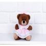 Imagem de URSO TEDDE 12 cm VESTIDO BABY - PELUCIA MARROM