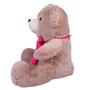 Imagem de Urso Teddy De Pelúcia Sentado Com Laço Tamanho G 50cm - Barros Baby Store