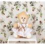 Imagem de URSO VESTIDO FLORAL COM LESE , PELUCIA 12 cm