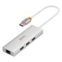 Imagem de USB C Hub 1000Mbps con puerto Ethernet 3 USB 3.0 adaptador RJ45 Lan para PC Macbook accesorios para