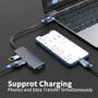 Imagem de Usb c hub 3.0 4 portas multi divisor adaptador