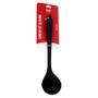 Imagem de Utensílio P/ Cozinha Concha de Silicone 28cm Preta - 2 Uni