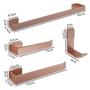 Imagem de Utensílios Para Banheiro E Lavabo Anti Ferrugem De Aluminio kit acessórios para banheiro com 4 itens de aluminio anti ferrugem