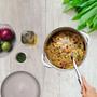 Imagem de Utensílios para Cozinha Kit 9 Peças Aço Inoxidável Multiuso Jogo Colher Escumadeira Concha Pegador de Massa Fue Amassador e Descascador