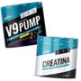 Imagem de V9-pump pré treino 300g +creatina 100% 300g  -shark pro