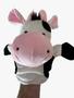 Imagem de Vaca Vaquinha Fantoche Pelúcia De Mão Animais Infantil 25Cm