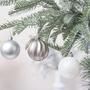 Imagem de Valery Madelyn 50ct 60mm Frozen Winter Silver and White Christmas Ball Ornaments, Bolas de Natal à prova de quebra para decoração de árvore de Natal