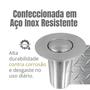 Imagem de Válvula Click Cromada Ralo Pia Lavatório Cuba Aço Inox 7/8 Crie Construa