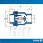 Imagem de Válvula De Retenção Roscável Soldável PVC Marrom Tubos E Canos Água Fria 1.1/2” Polegadas 50mm Tigre