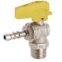 Imagem de Válvula Esfera Gás Ang. 1/2"(M)X3/8"BM Pass.Reduzida-Emmeti - Kit com 2 unidades