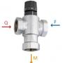 Imagem de Valvula Misturadora Termostatica P/Sanit. 3/4, Emmeti
