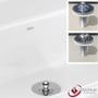 Imagem de Válvula Para Lavatório Cuba Luxo Tampa Banheiro Lavabo Sem Ladrão 7/8" 100% Metal Acabamento Cromado Iguatemi