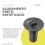 Imagem de Válvula para Lavatório Metal Preto Fosco 7/8” Sem Ladrão