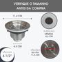 Imagem de Valvula Pia Cozinha Inox Americana 4.1/2 Cesto Removivel