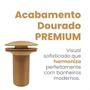 Imagem de Válvula Ralo Click Dourada Banheiro Crie Construa