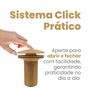 Imagem de Válvula Ralo Click Dourada Banheiro Crie Construa
