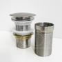 Imagem de Valvula ralo pia Longa Com Prolongador 1 1/4 Inox Para Cuba De Apoio sobrepor 40mm Escoamento Valvula Click Lavatório extensor bancada Marmore Granito