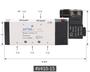 Imagem de Válvula Solenóide Pneumática AirTac 4V410-15 - 1/2PT - 12V/24V/110V/220V