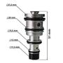 Imagem de Válvula Torre Compressor Novo Delphi Cvc Mahle Pequena 51mm