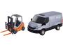 Imagem de Van de Brinquedo Iveco Daily Usual Brinquedos - com Empilhadeira 7 Peças