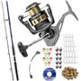 Imagem de Vara de Pesca 30LB Molinete 4000 Drag 7kg e Kit Pesqueiro