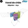 Varal De Chão Reforçado Com Abas Dobrável Retrátil Secalux Imagem de Varal De Chão Reforçado Com Abas Dobrável Retrátil Secalux