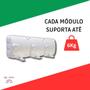 Imagem de Varal De Parede Para Roupas Retrátil 3 Modulos Com 6 Metros