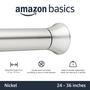 Imagem de Vareta de cortina de tensão Amazon Basics ajustável de 60-90 cm de níquel