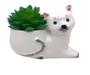 Imagem de Vasinho Para Suculenta 2 Peças De Ceramica Gato Deitado
