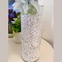 Imagem de Vaso 21cm de vidro para flores- decoração - suporte para  vela - decorativo transparente