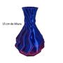 Imagem de Vaso 3D Torcido Plantas Decorativo 15 Cm Bicolor ul E