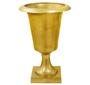 Imagem de Vaso Aluminio Dourado com Base Design Classico Luxo