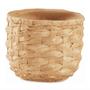 Imagem de Vaso Bege Trama 10X12Cm Cachepot Cimento Decoração