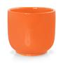 Imagem de Vaso Cachepot 13cm Laranja para Plantas com Prato Pozzani