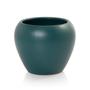 Imagem de Vaso Cachepot com Prato de Bambu Verde Fosco Doha Pozzani