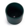 Imagem de Vaso Cachepot com Prato de Bambu Verde Fosco M Cube Pozzani