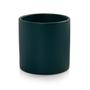 Imagem de Vaso Cachepot com Prato de Bambu Verde Fosco M Cube Pozzani